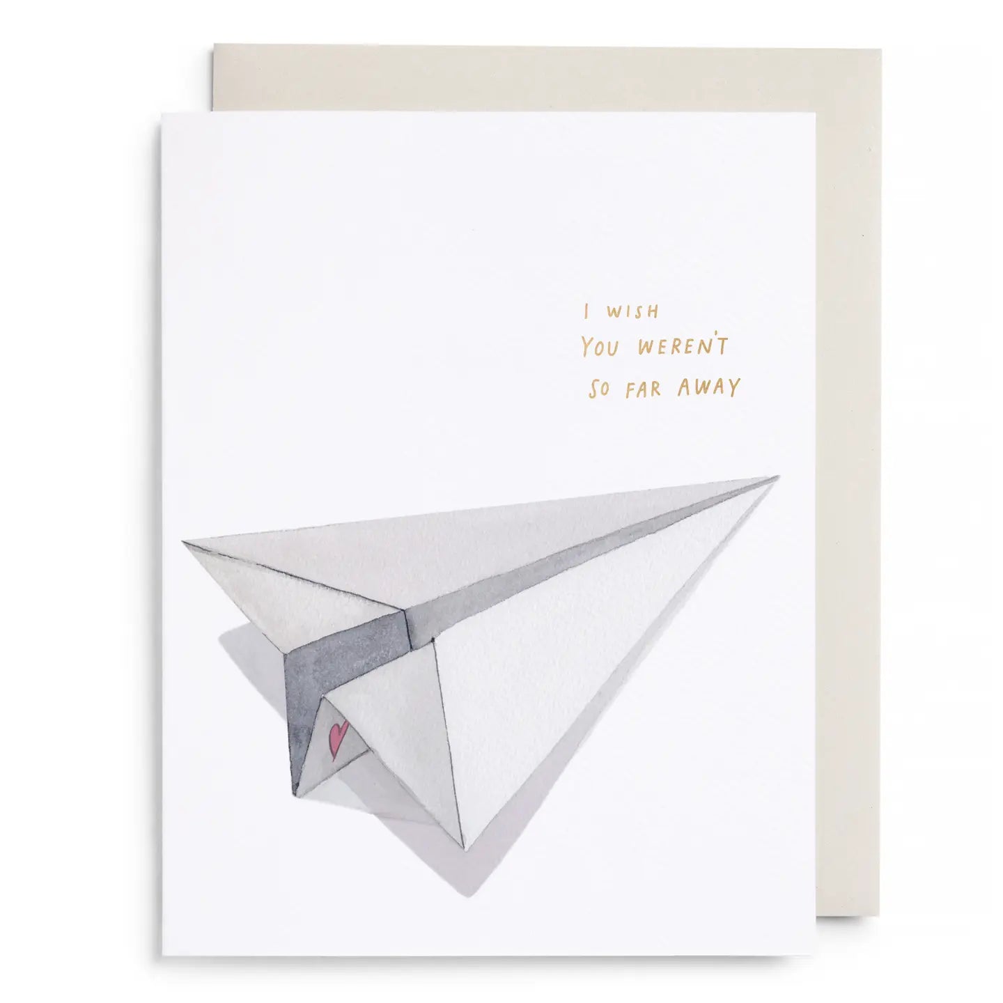 Paper Airplane Love and Friendship Greeting Card