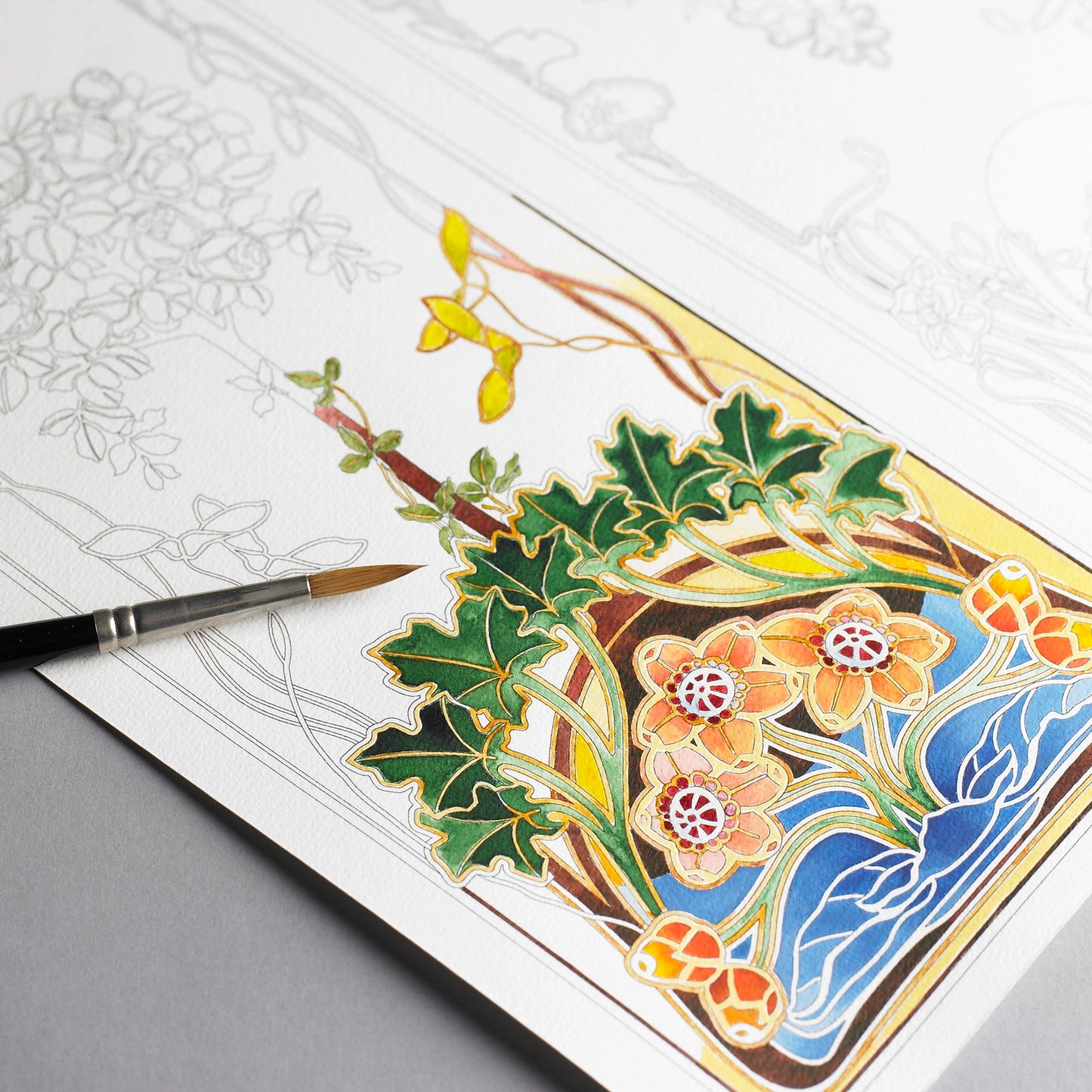 Art Nouveau Coloring Book