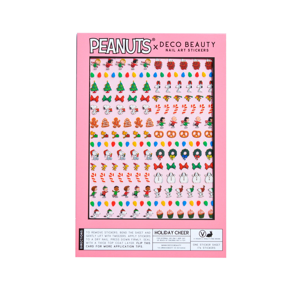 Peanuts Holiday Cheer Nail Stickers