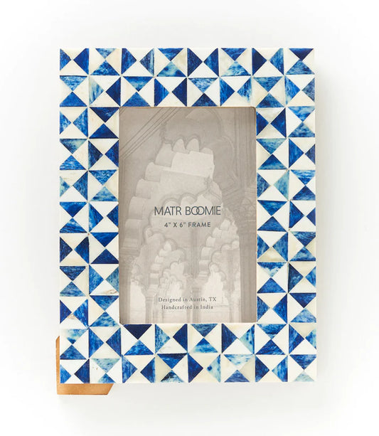 Varuna Cobalt & White Picture Frame