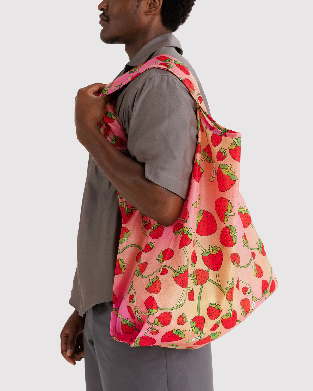 Strawberry Blossom Baggu Reusable Bag - Ali's Wagon