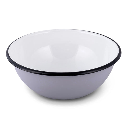 Pebble Gray Vintage Enamel Bowl
