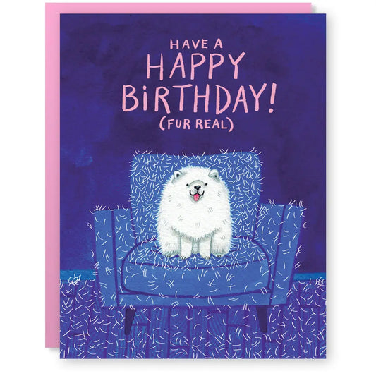Fur Real Birthday Card