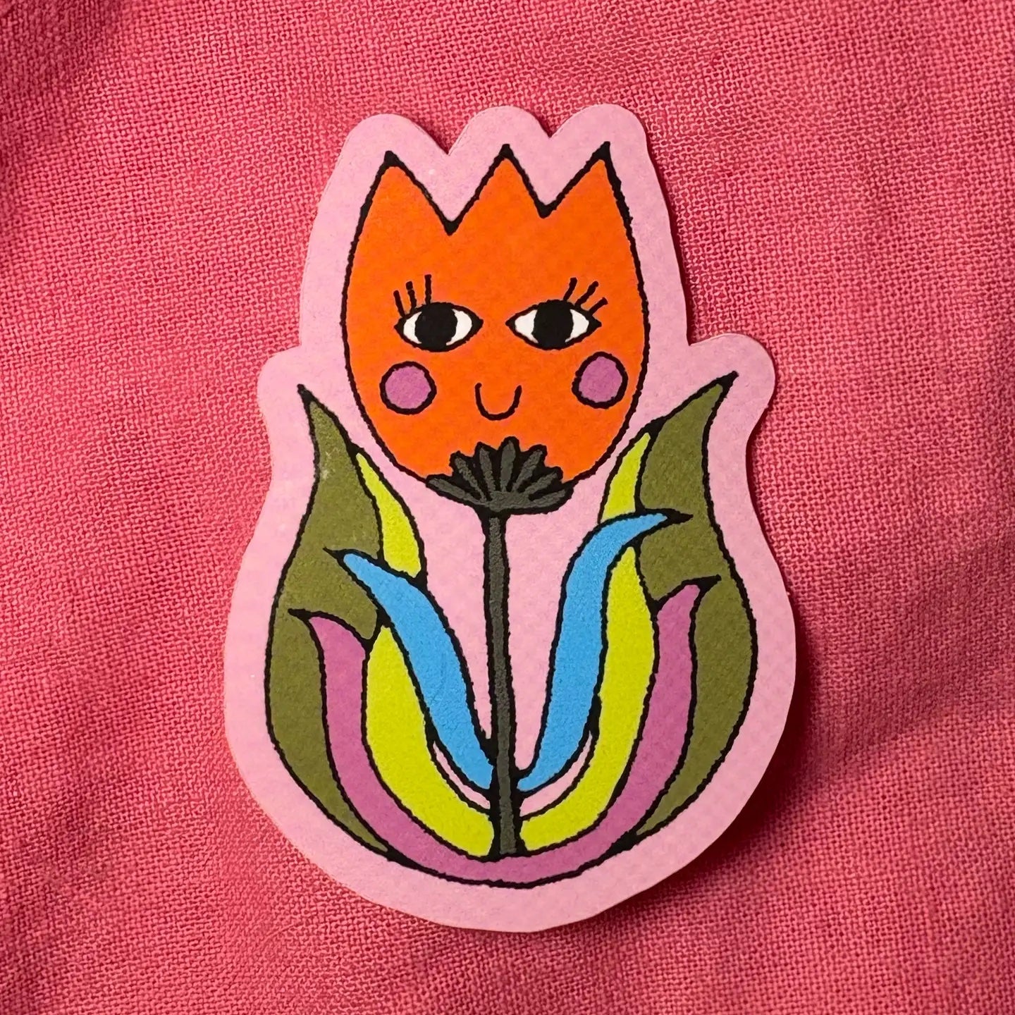Silly Tulip Sticker