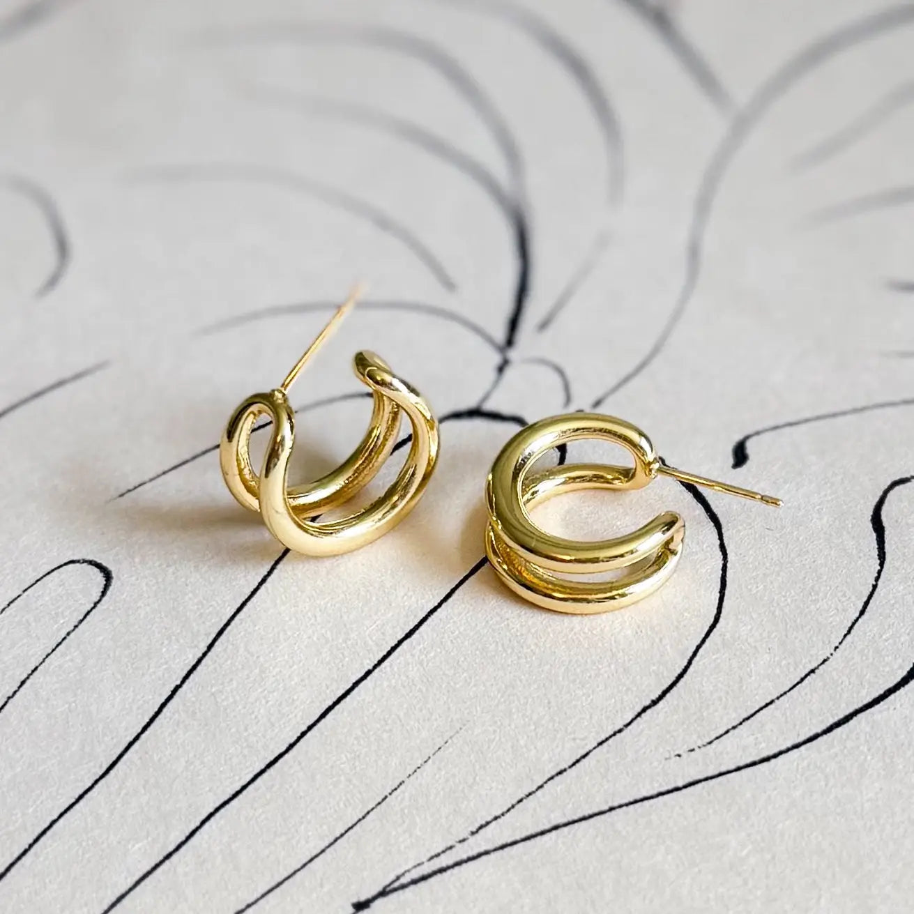 Cici Double Hoop Earrings