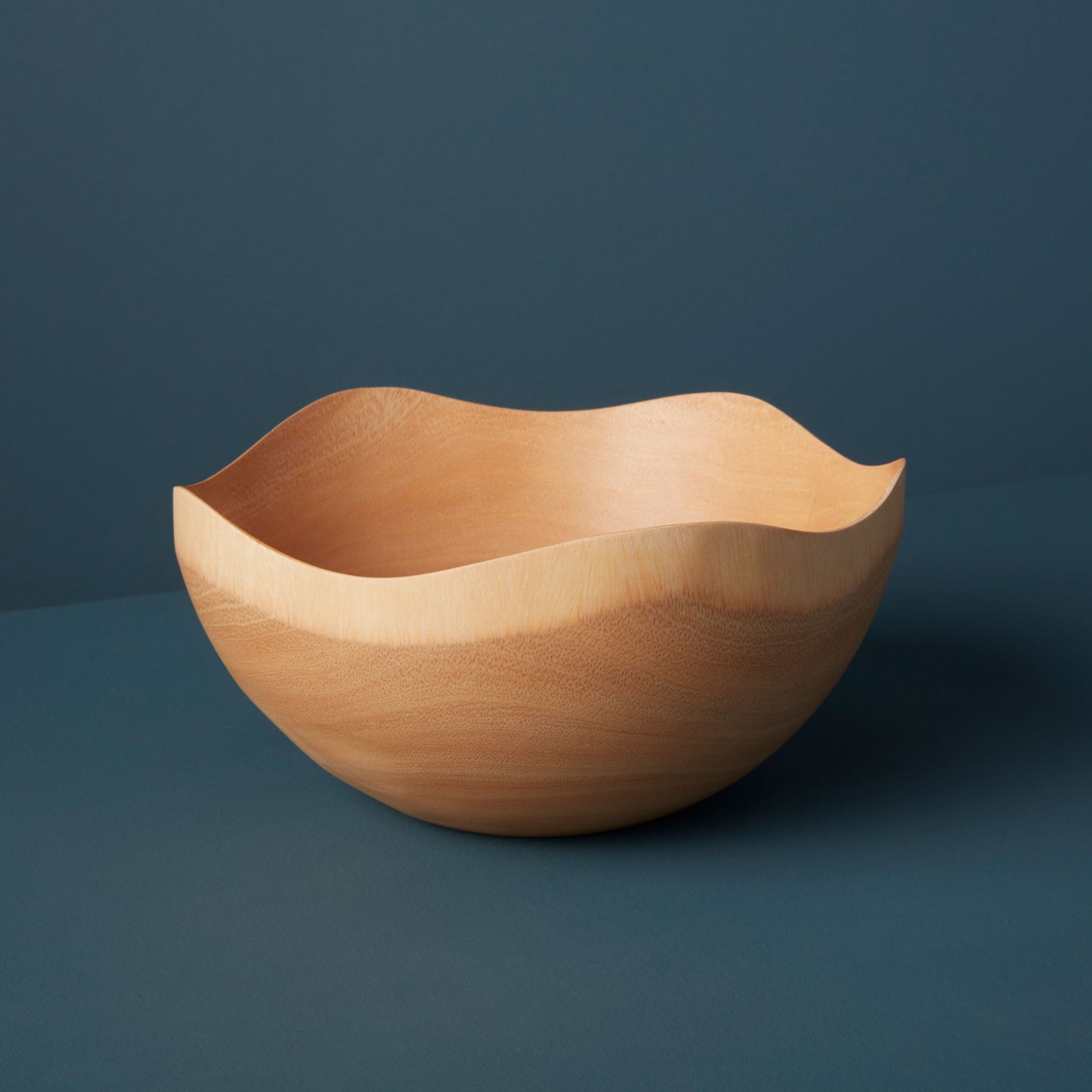 Kiln Mango Wood Wave Edge Bowl