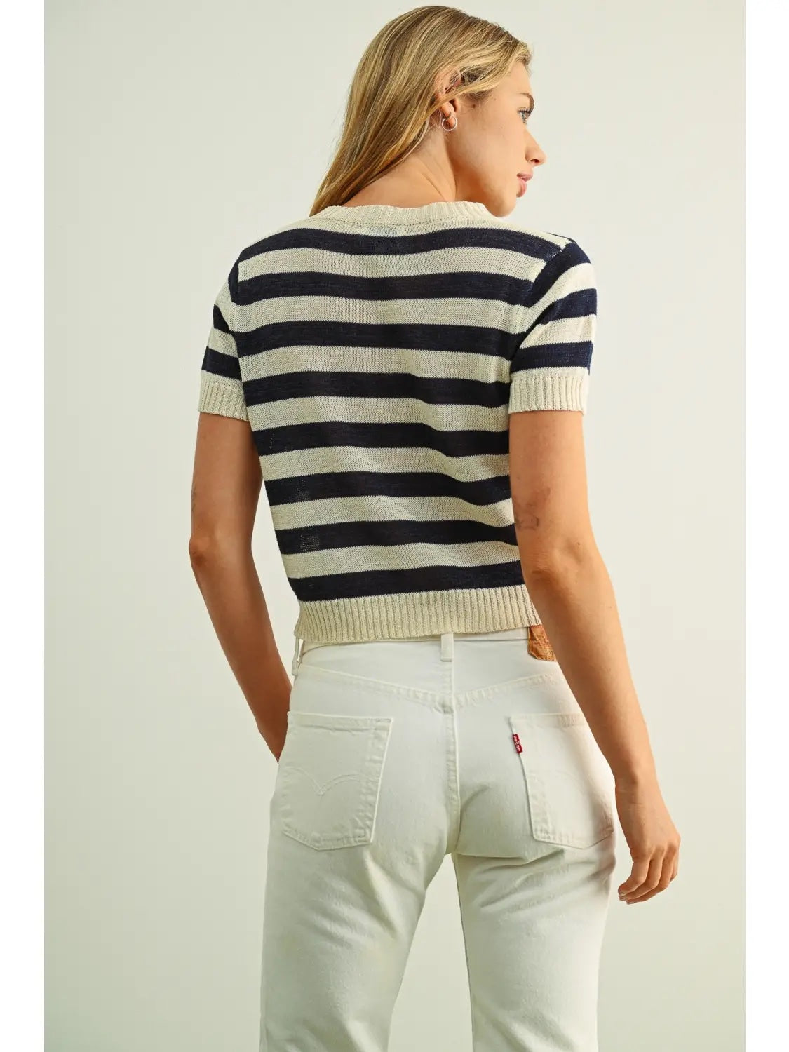 Striped Knitted Top
