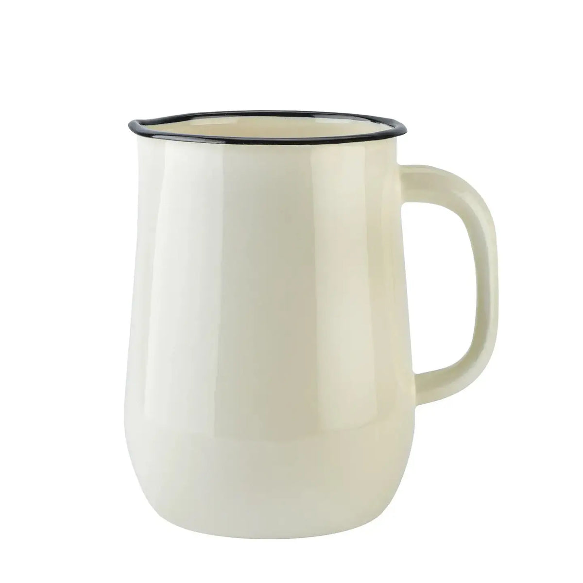Ivory Vintage Enamel Pitcher