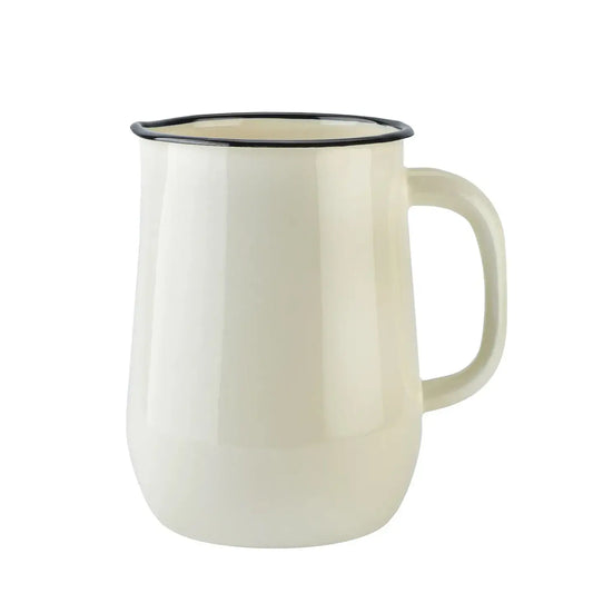 Ivory Vintage Enamel Pitcher