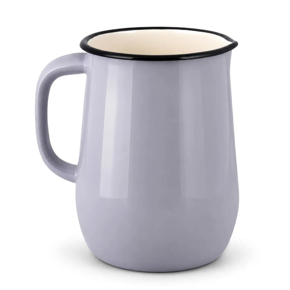 Pebble Gray Vintage Enamel Pitcher