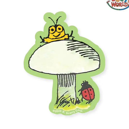 Goldbug Mushroom Richard Scarry Sticker
