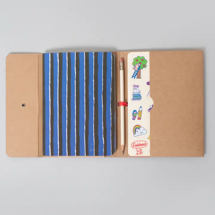 Foldeo Notebook Foli B6 - Shaggy Stripe