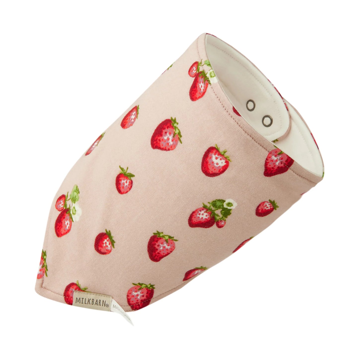 Strawberry Organic Kerchief Bib