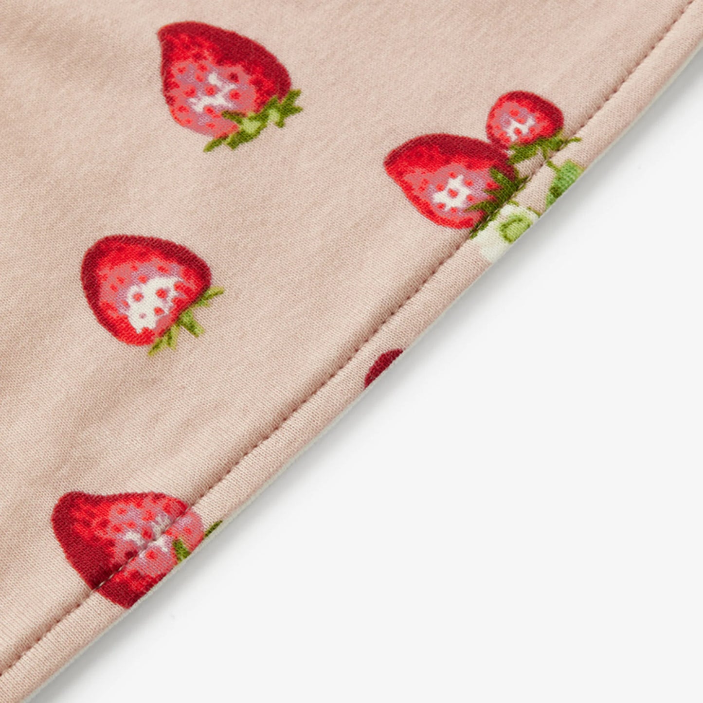 Strawberry Organic Kerchief Bib