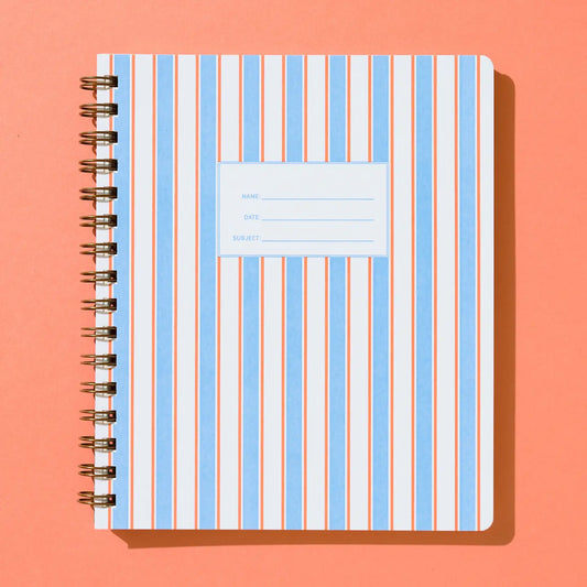 French Stripes Spiral Notebook
