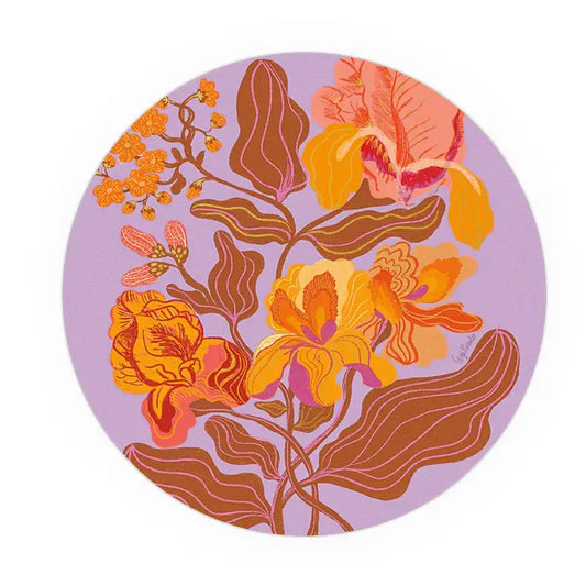 Groovy Floral Coaster - Ali's Wagon