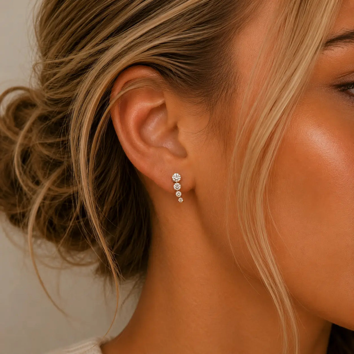 Mini Crawler Stud Earrings