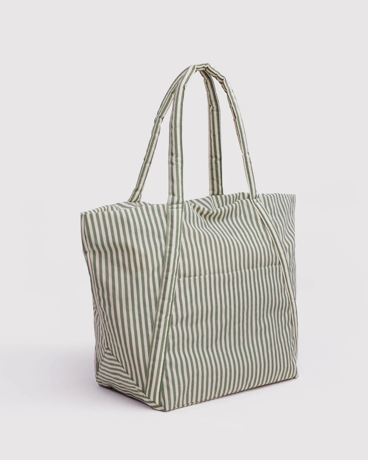 Sage Stripe Cloud Bag