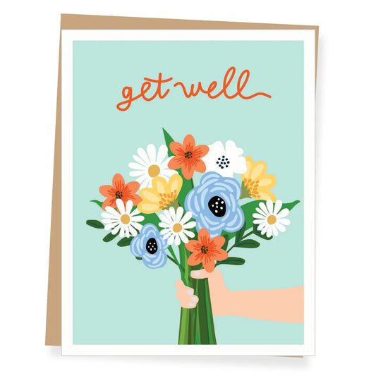 Flowers Get Well Card
