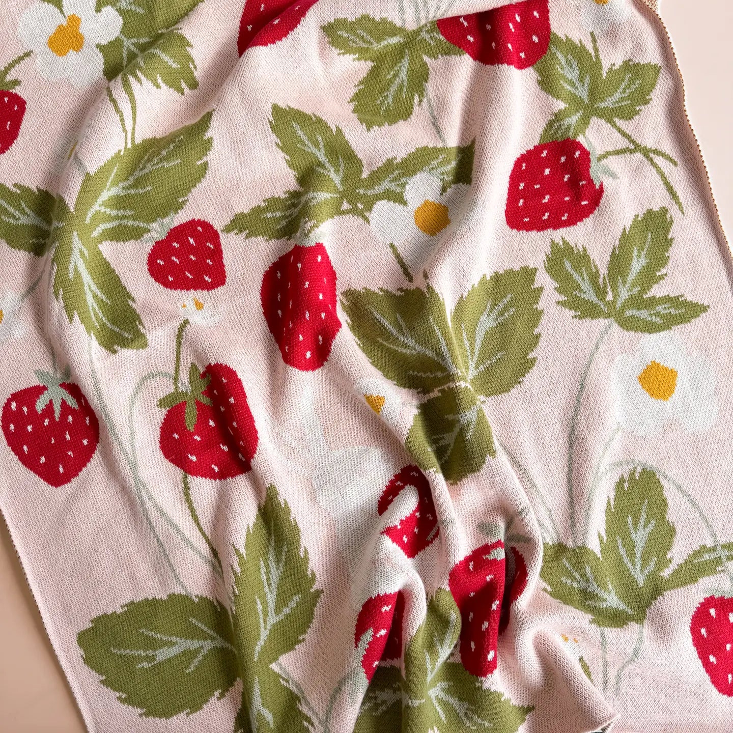 Strawberry Organic Cotton Blanket