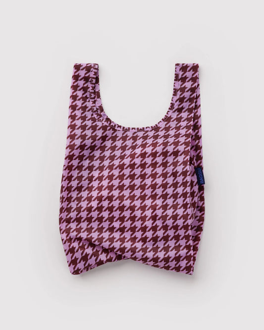 Pink Houndstooth Reusable Bag