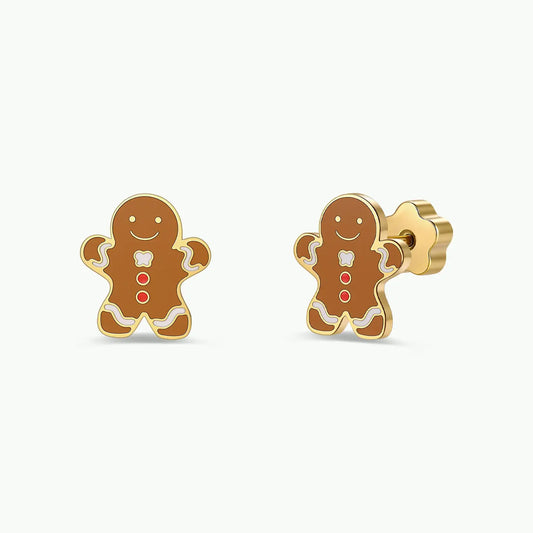 Gingerbread Man Studs - Kids Collection
