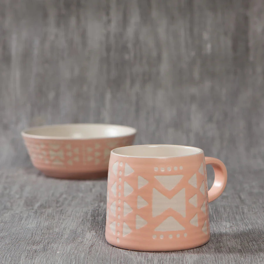 Pink Imprint Mug