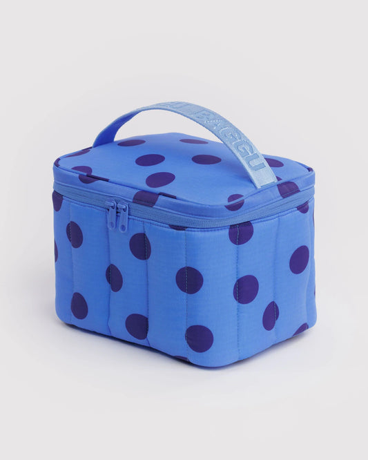 Blue Polka Dot Puffy Lunch Bag