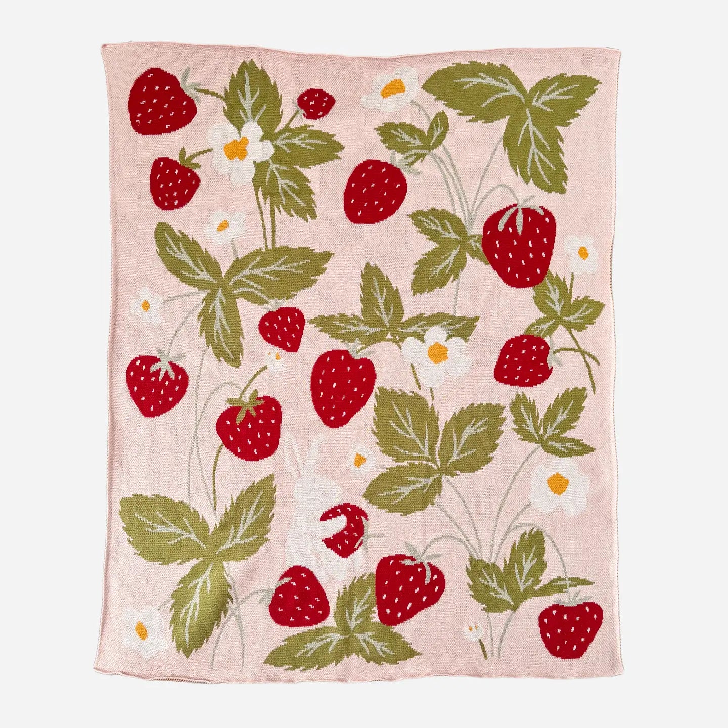 Strawberry Organic Cotton Blanket