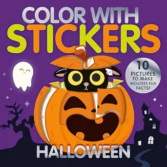 Color with Stickers: Halloween
