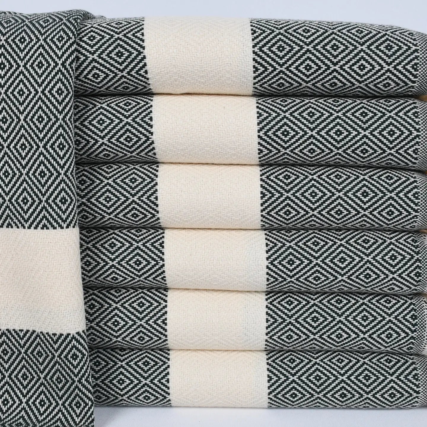 Black Diamond Turkish Hand Towel