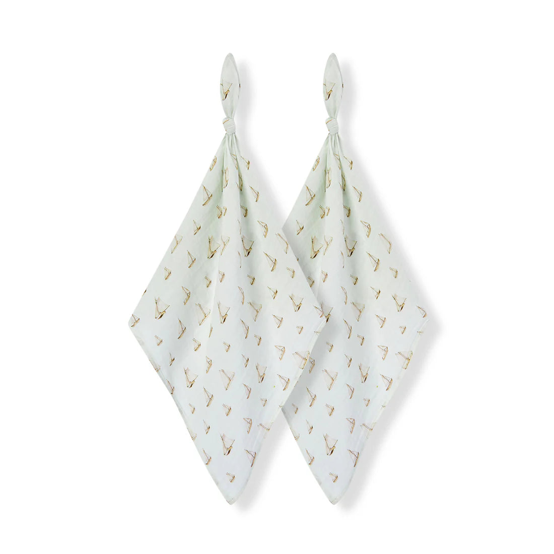 Sailboat Melody Organic Burp Cloths