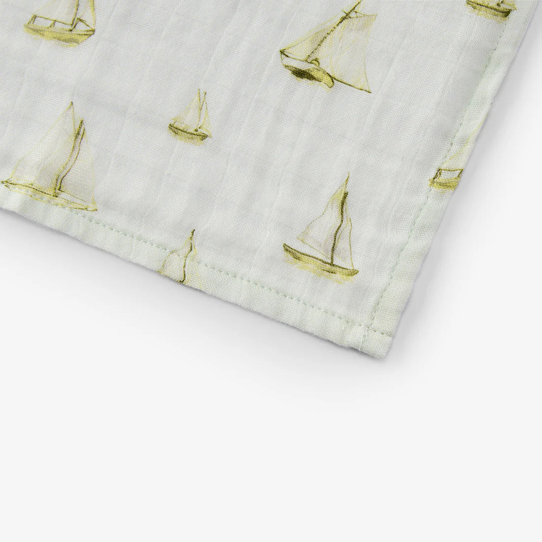 Sailboat Melody Organic Burp Cloths