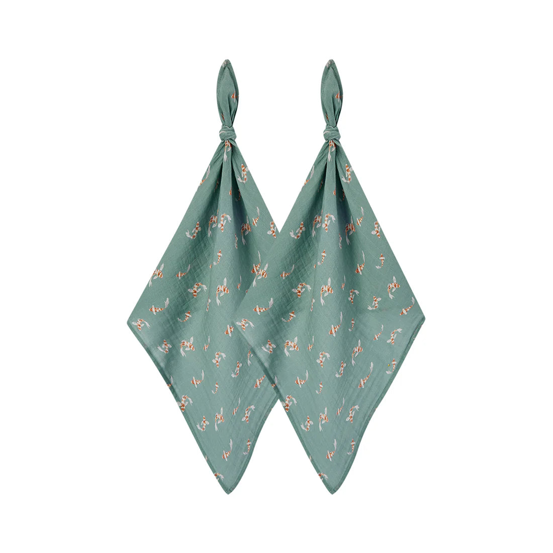 Swimming Koi Organic Burp Cloths