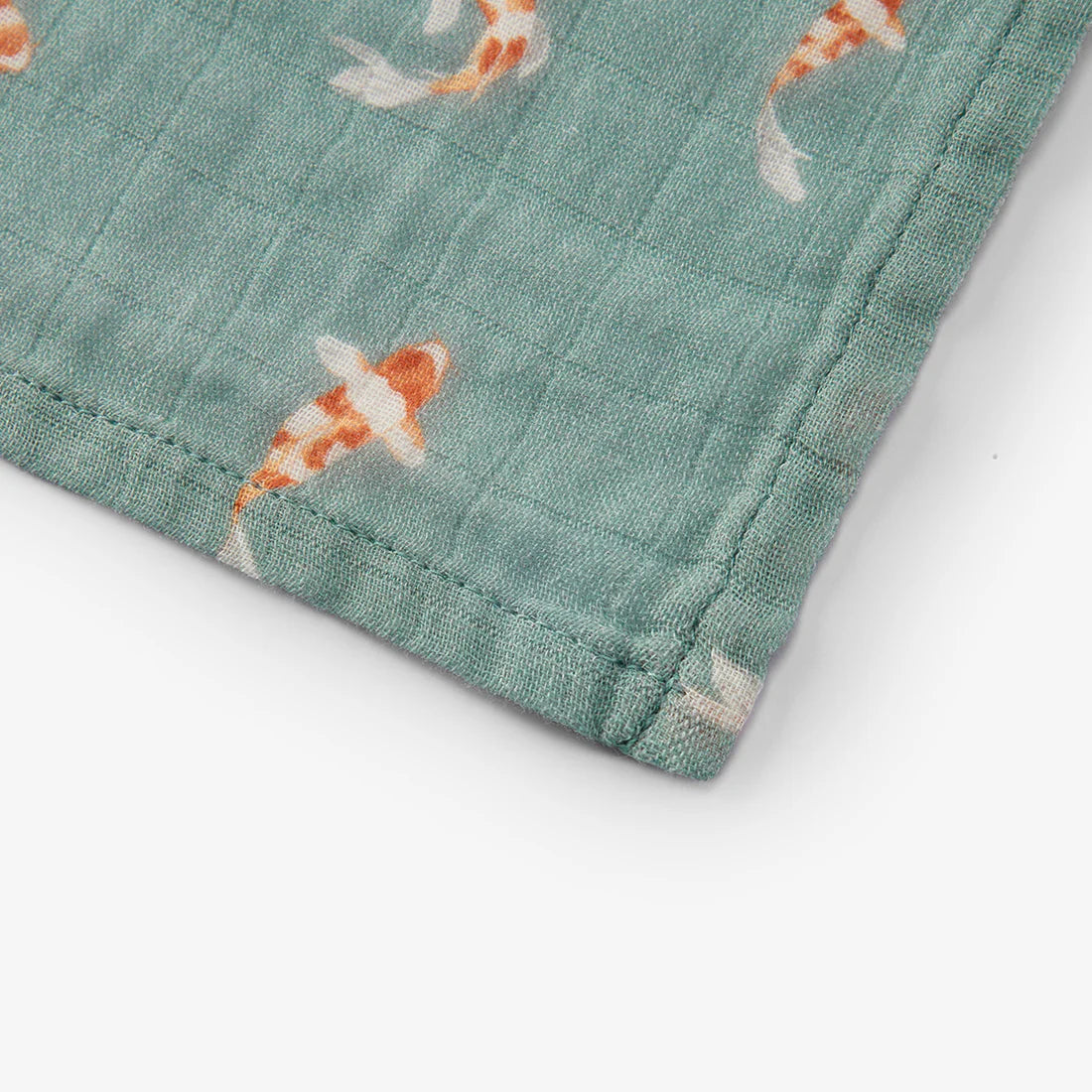 Swimming Koi Organic Burp Cloths