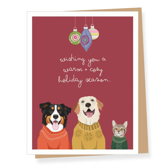 Dogs In Sweaters Holiday Card Box Set