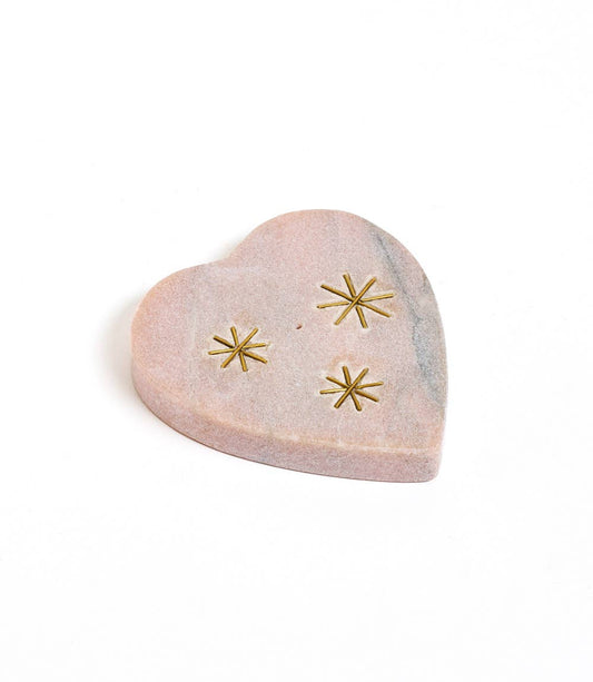 Jaipuri Marble Heart Incense Holder