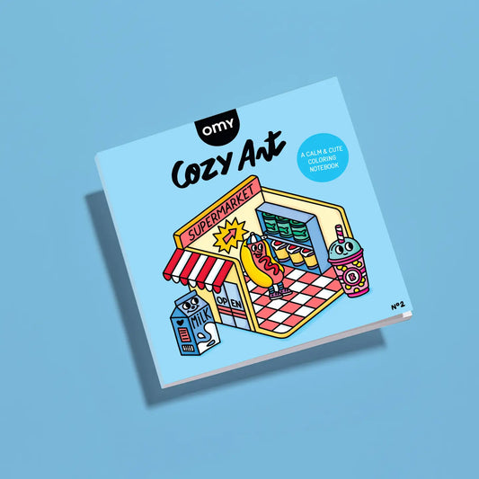 Cozy Art Market Coloring Book