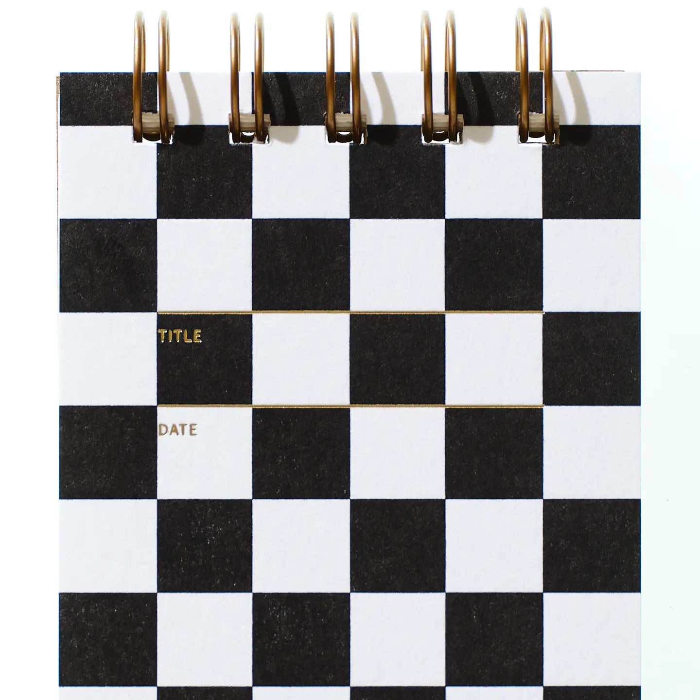 Black & White Checker Reporter Notebook