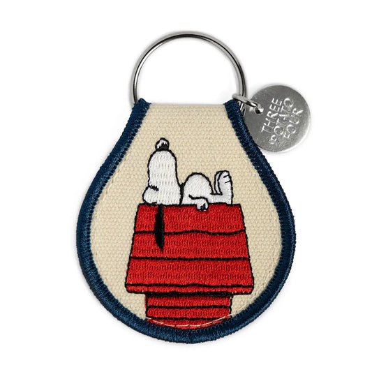 Doghouse Snoopy Patch Keychain