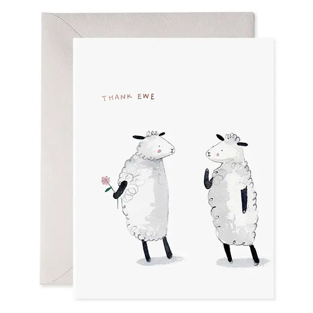 Thank Ewe Sheep Card