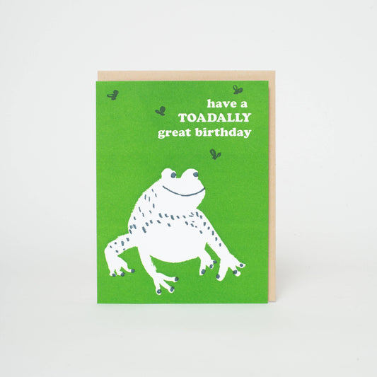 Toadally Good Birthday Greeting Card - Ali's Wagon