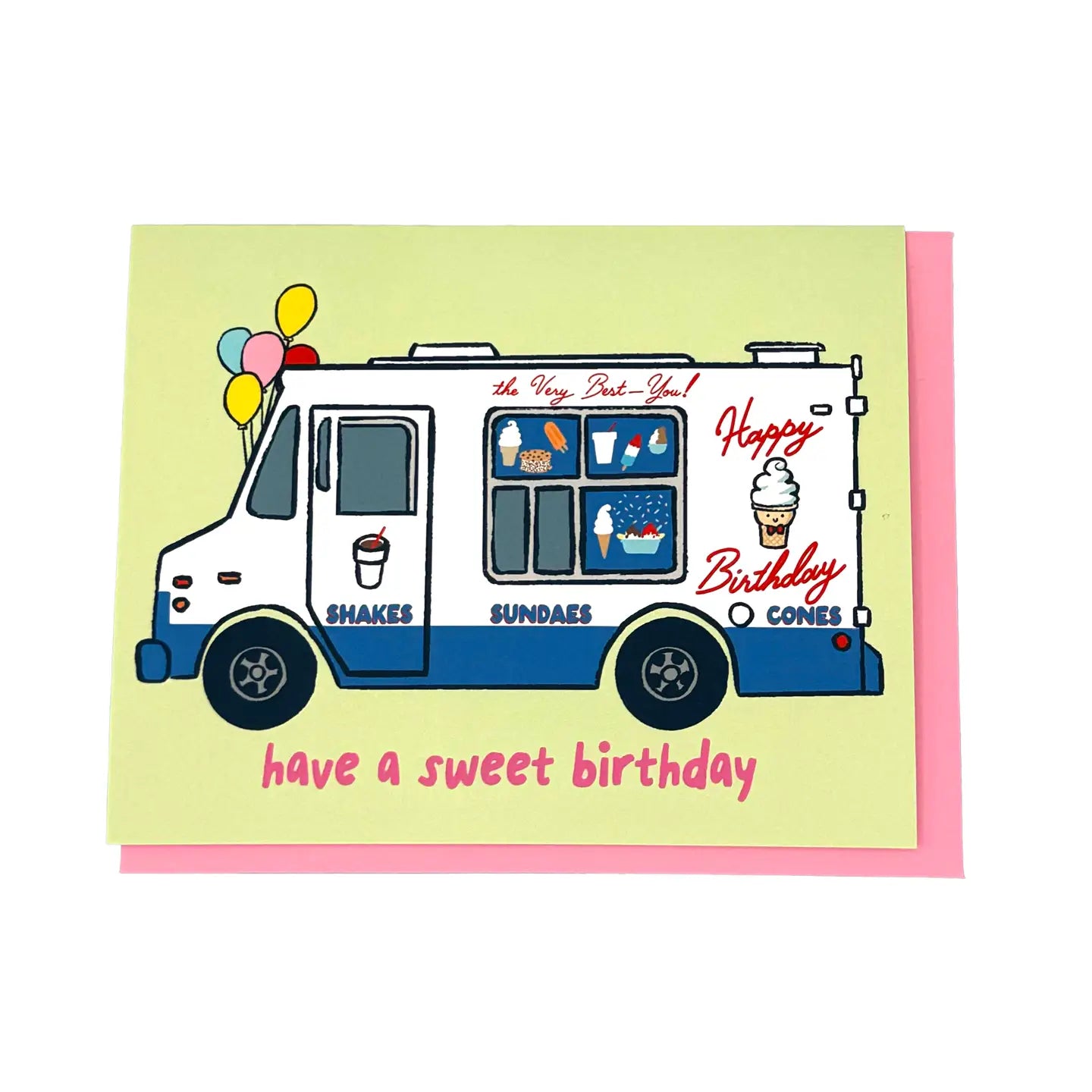 Ice Cream Truck Birthday Card