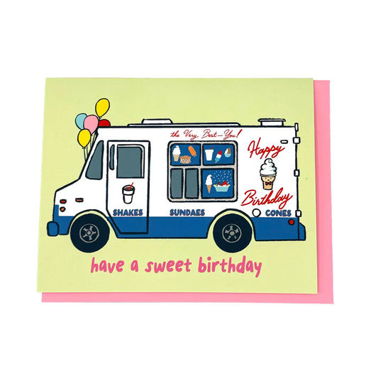 Ice Cream Truck Birthday Card