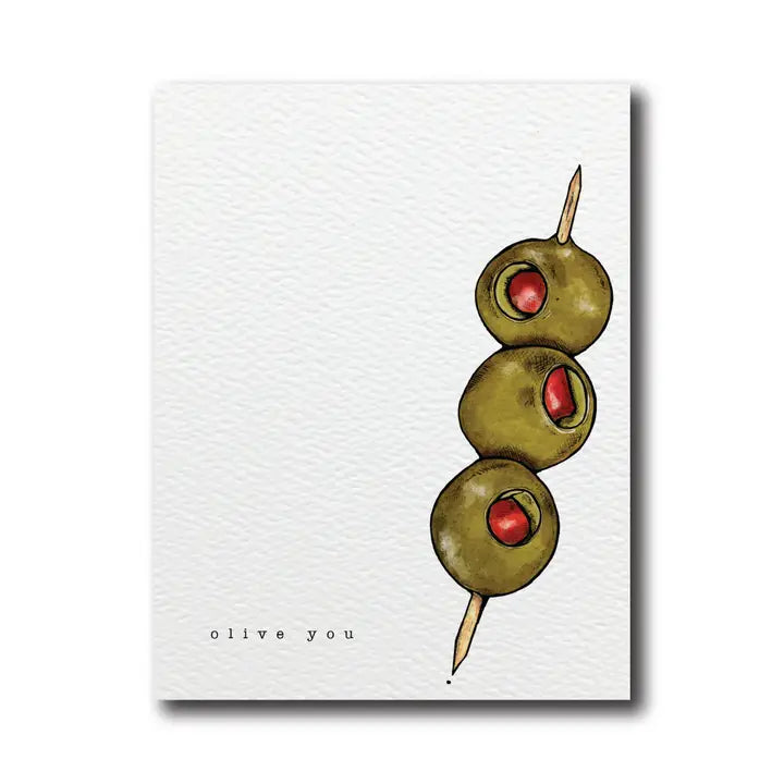 Olive You Greeting Card