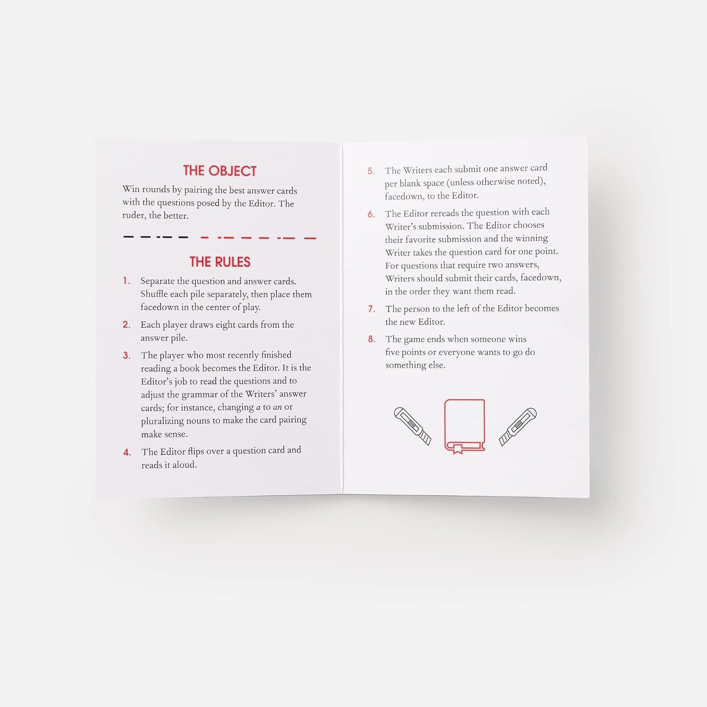 Papercuts: A Party Game for the Rude and Well-Read
