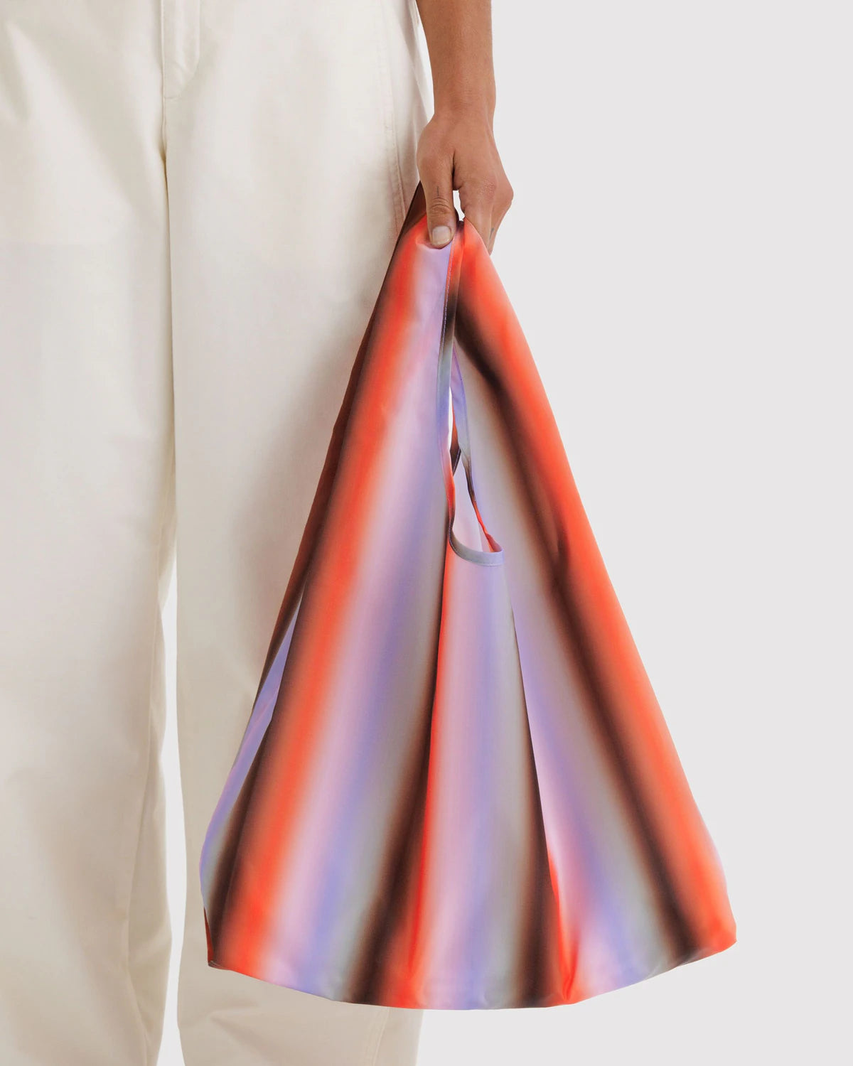 Poppy & Lilac Gradient Stripe Reusable Bag