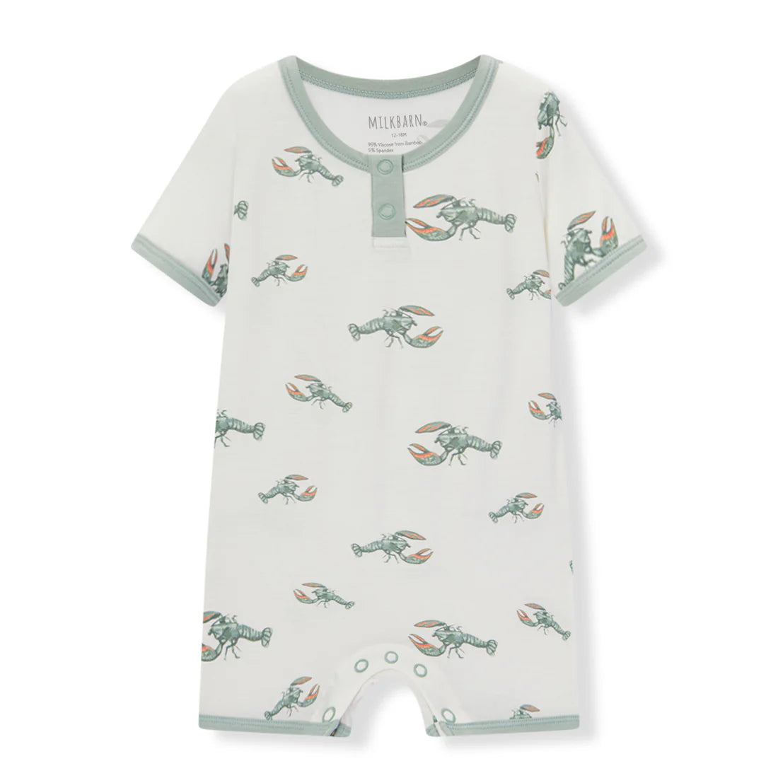 Mint Lobster Luxe Stretch Shortall