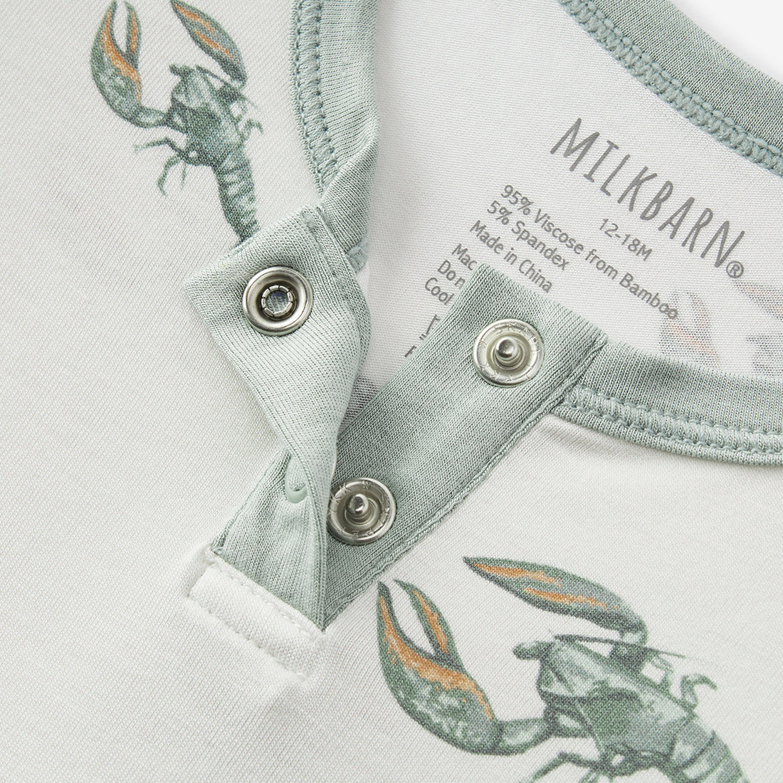 Mint Lobster Luxe Stretch Shortall