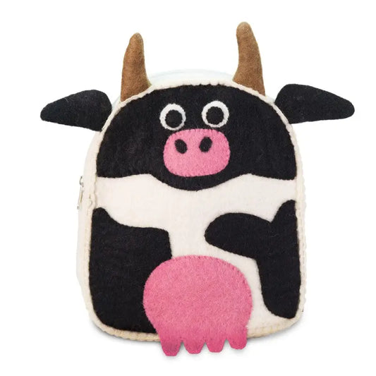 Felted Cow Toddler Backpack